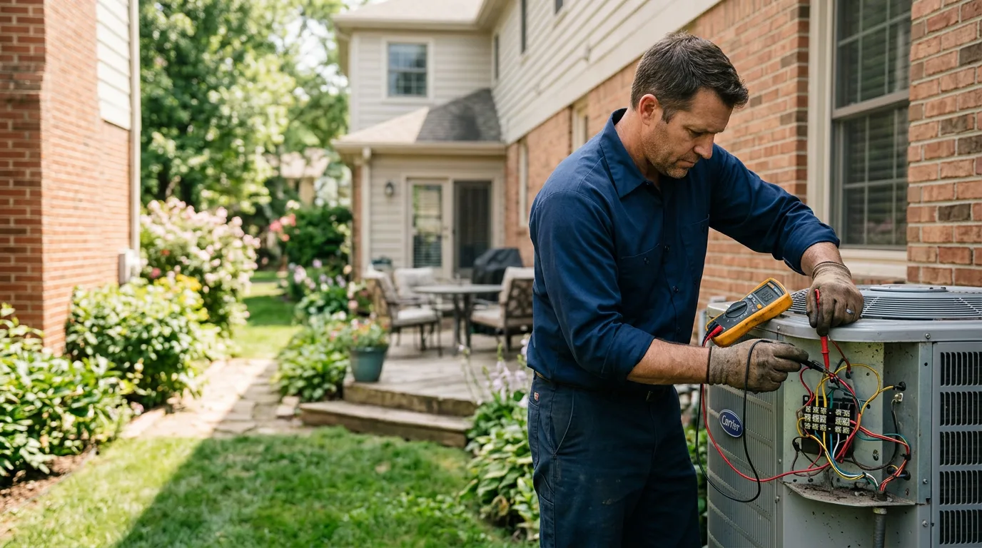 HVAC technician working near Saxonburg, PA